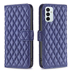 Coque Portefeuille Livre Cuir Etui Clapet B11F pour Samsung Galaxy M23 5G Bleu