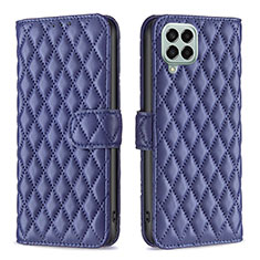 Coque Portefeuille Livre Cuir Etui Clapet B11F pour Samsung Galaxy M33 5G Bleu