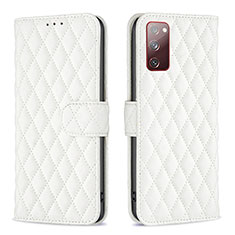 Coque Portefeuille Livre Cuir Etui Clapet B11F pour Samsung Galaxy S20 Lite 5G Blanc