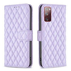 Coque Portefeuille Livre Cuir Etui Clapet B11F pour Samsung Galaxy S20 Lite 5G Violet