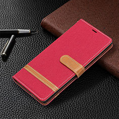 Coque Portefeuille Livre Cuir Etui Clapet B11F pour Samsung Galaxy S21 Ultra 5G Rouge