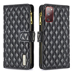 Coque Portefeuille Livre Cuir Etui Clapet B12F pour Samsung Galaxy S20 Lite 5G Noir