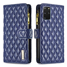 Coque Portefeuille Livre Cuir Etui Clapet B12F pour Samsung Galaxy S20 Plus 5G Bleu