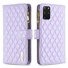 Coque Portefeuille Livre Cuir Etui Clapet B12F pour Samsung Galaxy S20 Plus 5G Violet