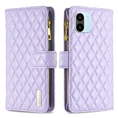 Coque Portefeuille Livre Cuir Etui Clapet B12F pour Xiaomi Redmi A2 Plus Violet