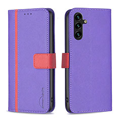 Coque Portefeuille Livre Cuir Etui Clapet B13F pour Samsung Galaxy A04s Violet