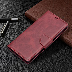 Coque Portefeuille Livre Cuir Etui Clapet B14F pour Samsung Galaxy S22 Ultra 5G Rouge