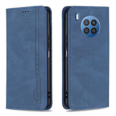 Coque Portefeuille Livre Cuir Etui Clapet B15F pour Huawei Nova 8i Bleu