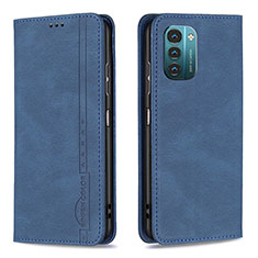Coque Portefeuille Livre Cuir Etui Clapet B15F pour Nokia G11 Bleu