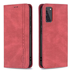 Coque Portefeuille Livre Cuir Etui Clapet B15F pour Samsung Galaxy S20 FE 4G Rouge