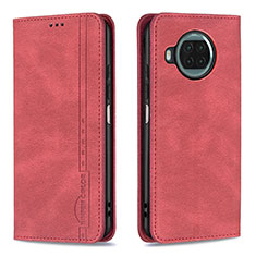 Coque Portefeuille Livre Cuir Etui Clapet B15F pour Xiaomi Mi 10T Lite 5G Rouge