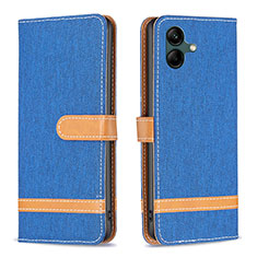 Coque Portefeuille Livre Cuir Etui Clapet B16F pour Samsung Galaxy A04E Bleu