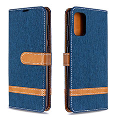Coque Portefeuille Livre Cuir Etui Clapet B16F pour Samsung Galaxy A41 Bleu Royal