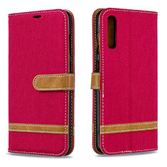 Coque Portefeuille Livre Cuir Etui Clapet B16F pour Samsung Galaxy A70 Rouge