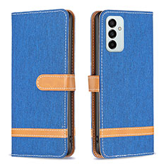 Coque Portefeuille Livre Cuir Etui Clapet B16F pour Samsung Galaxy F23 5G Bleu