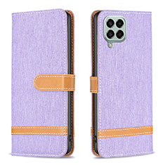 Coque Portefeuille Livre Cuir Etui Clapet B16F pour Samsung Galaxy M33 5G Violet Clair