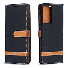 Coque Portefeuille Livre Cuir Etui Clapet B16F pour Samsung Galaxy Note 20 Ultra 5G Noir