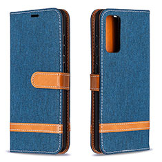 Coque Portefeuille Livre Cuir Etui Clapet B16F pour Samsung Galaxy S20 FE (2022) 5G Bleu Royal