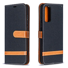 Coque Portefeuille Livre Cuir Etui Clapet B16F pour Samsung Galaxy S20 Lite 5G Noir