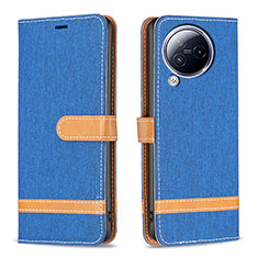 Coque Portefeuille Livre Cuir Etui Clapet B16F pour Xiaomi Civi 3 5G Bleu