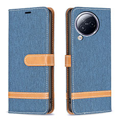 Coque Portefeuille Livre Cuir Etui Clapet B16F pour Xiaomi Civi 3 5G Bleu Ciel