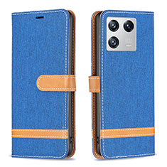 Coque Portefeuille Livre Cuir Etui Clapet B16F pour Xiaomi Mi 13 5G Bleu
