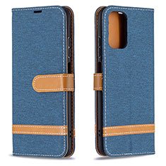 Coque Portefeuille Livre Cuir Etui Clapet B16F pour Xiaomi Redmi Note 10 4G Bleu Royal