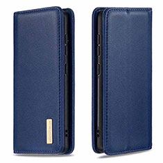 Coque Portefeuille Livre Cuir Etui Clapet B17F pour Samsung Galaxy A21 Bleu