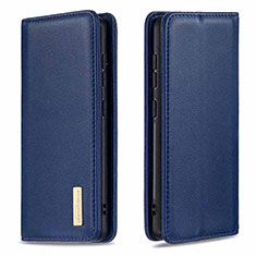 Coque Portefeuille Livre Cuir Etui Clapet B17F pour Samsung Galaxy A30 Bleu