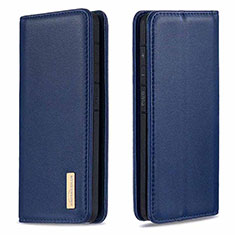 Coque Portefeuille Livre Cuir Etui Clapet B17F pour Samsung Galaxy A40 Bleu