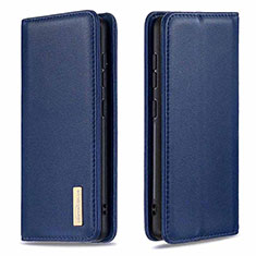 Coque Portefeuille Livre Cuir Etui Clapet B17F pour Samsung Galaxy Note 20 Ultra 5G Bleu
