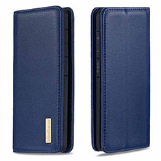 Coque Portefeuille Livre Cuir Etui Clapet B17F pour Samsung Galaxy S20 Ultra 5G Bleu