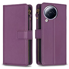 Coque Portefeuille Livre Cuir Etui Clapet B17F pour Xiaomi Civi 3 5G Violet
