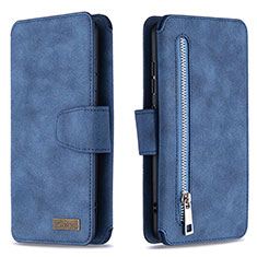 Coque Portefeuille Livre Cuir Etui Clapet B18F pour Samsung Galaxy A51 4G Bleu
