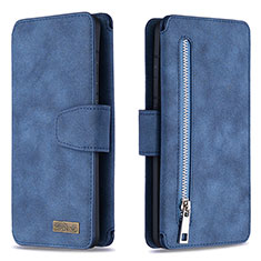 Coque Portefeuille Livre Cuir Etui Clapet B18F pour Samsung Galaxy S20 Ultra Bleu