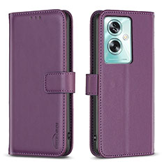 Coque Portefeuille Livre Cuir Etui Clapet B22F pour Oppo A2 5G Violet