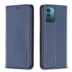 Coque Portefeuille Livre Cuir Etui Clapet B23F pour Nokia G11 Bleu