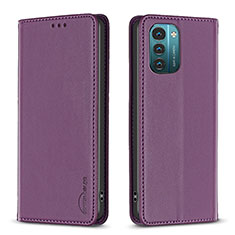 Coque Portefeuille Livre Cuir Etui Clapet B23F pour Nokia G11 Violet