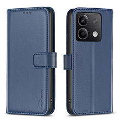 Coque Portefeuille Livre Cuir Etui Clapet B24F pour Xiaomi Redmi Note 13 5G Bleu