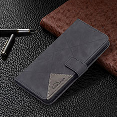 Coque Portefeuille Livre Cuir Etui Clapet BF2 pour Xiaomi Redmi Note 10 Pro 4G Noir