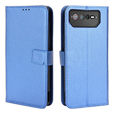 Coque Portefeuille Livre Cuir Etui Clapet BY1 pour Asus ROG Phone 6 Pro Bleu