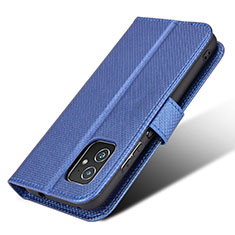 Coque Portefeuille Livre Cuir Etui Clapet BY1 pour Asus Zenfone 8 ZS590KS Bleu