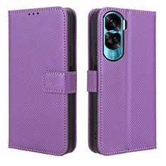 Coque Portefeuille Livre Cuir Etui Clapet BY1 pour Huawei Honor 90 Lite 5G Violet