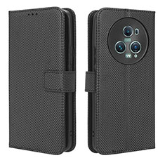 Coque Portefeuille Livre Cuir Etui Clapet BY1 pour Huawei Honor Magic5 Pro 5G Noir