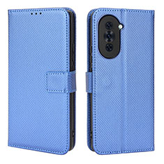 Coque Portefeuille Livre Cuir Etui Clapet BY1 pour Huawei Nova 10 Bleu