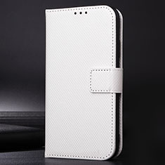 Coque Portefeuille Livre Cuir Etui Clapet BY1 pour Motorola Moto E7 Power Blanc