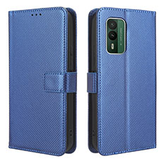 Coque Portefeuille Livre Cuir Etui Clapet BY1 pour Nokia XR21 Bleu