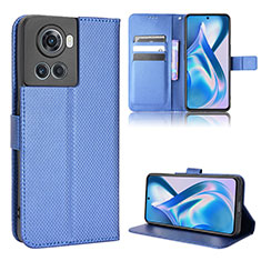 Coque Portefeuille Livre Cuir Etui Clapet BY1 pour OnePlus 10R 5G Bleu