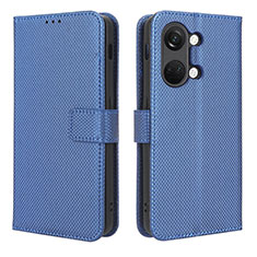 Coque Portefeuille Livre Cuir Etui Clapet BY1 pour OnePlus Ace 2V 5G Bleu