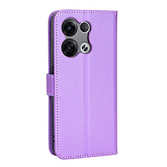Coque Portefeuille Livre Cuir Etui Clapet BY1 pour Oppo Reno8 Pro 5G Violet